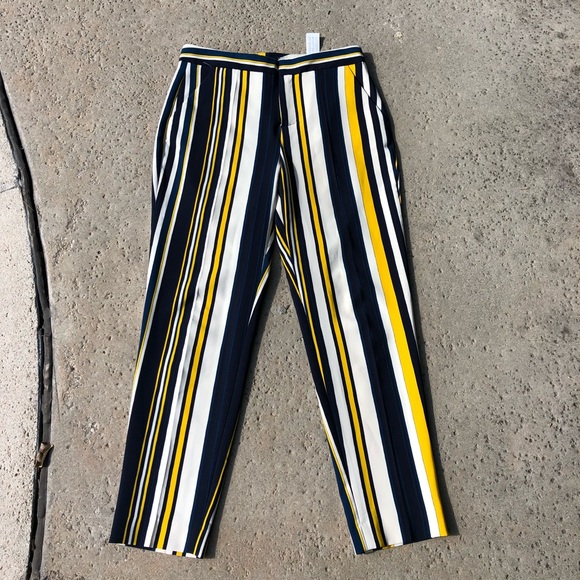 Zara Pants - ZARA striped straight leg pants